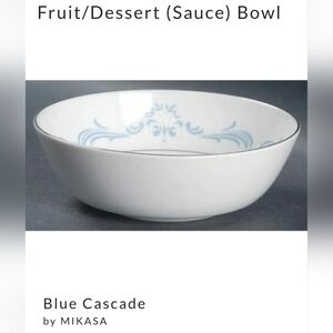 Mikasa Blue and White Decorative Bowl
